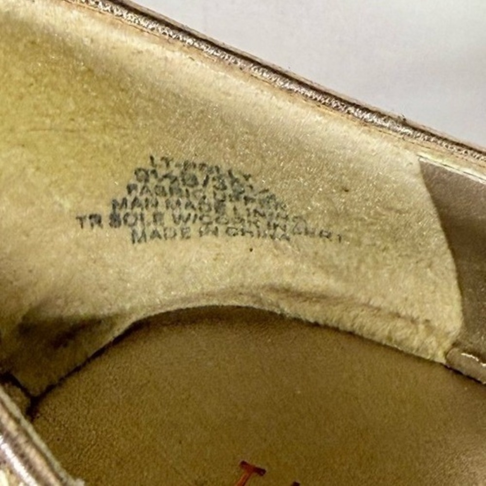 The Limited Women's Neutral Multi-Color Snakeskin metallic Ballet Flat size 9.5 - Picture 6 of 7